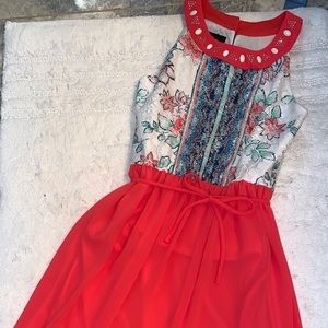 ❗️Tweens Hotpink/Coral Knee long Dress ❗️